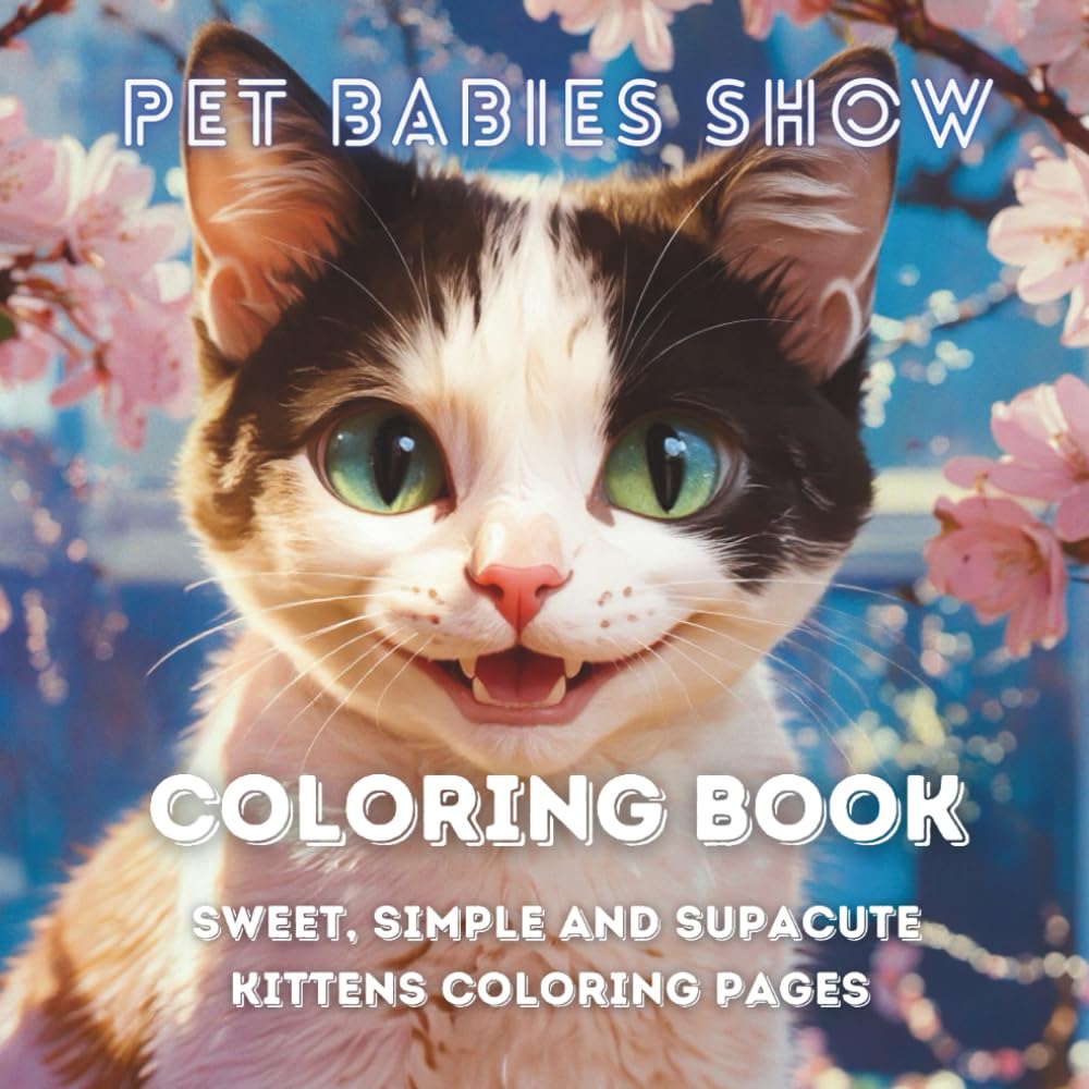 Sweet, Simple and Supacute Kittens Coloring Book
