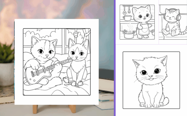 Animal coloring book